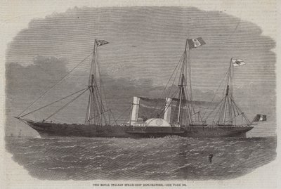 The Royal Italian Steam-Ship Esploratore by Edwin Weedon
